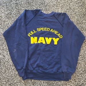 Vintage Navy crew neck sweatshirt